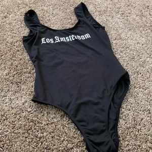 Small “Los Amsterdam” Yellow Claw Bathing Suit